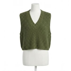 NEW ENTRO twofer pullover top in olive